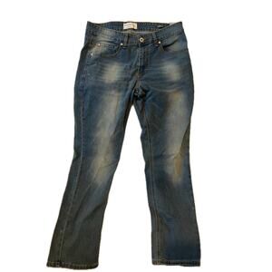 Smill & Mills Blue Distressed Stretch Jeans Mens 34x30